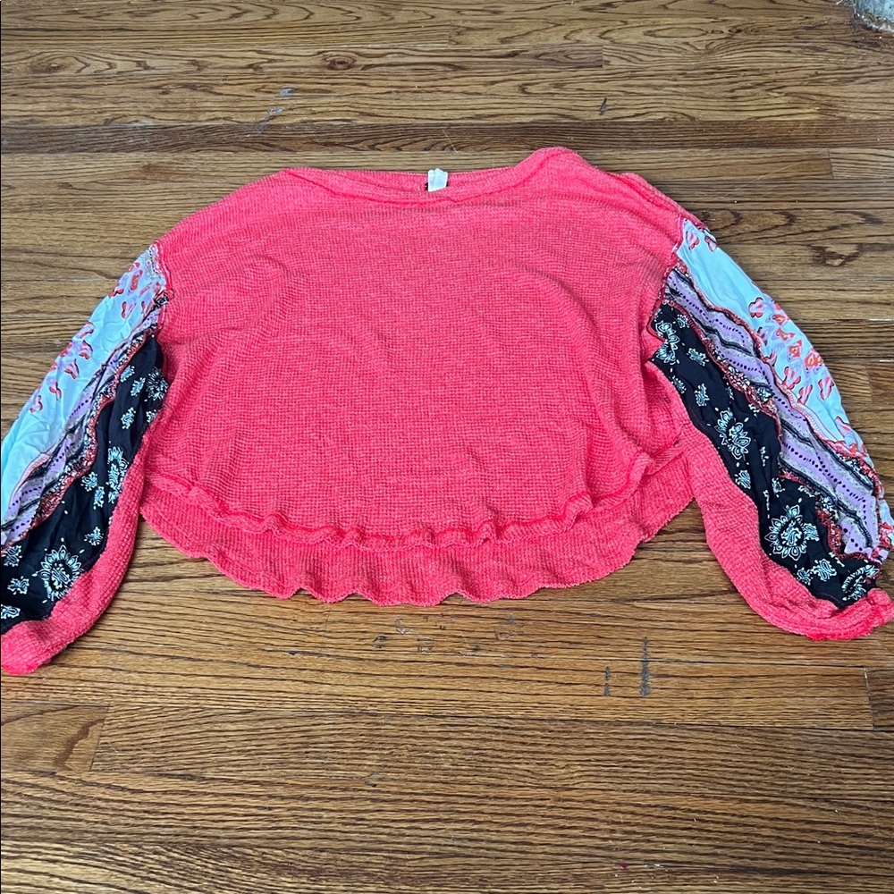 We The Free Vibrant Pink Knit Top
